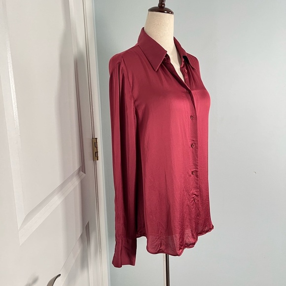 Massimo Dutti essential Button Down Shirt size 2 - Picture 6 of 10